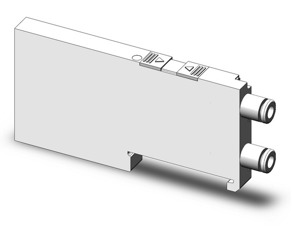 <h2>SJ2000, 4 Port Solenoid Valve</h2><p><h3>Individual SJ2000 valves for connecting to D-sub, Flat Wiring and PC Wiring.</h3>- Service life of 50 million cycles<br>- Port Size: M3x0.5; Push to Connecti fitting: 2mm, 4mm, 1/8 , 5/32 <br>- Flow rate up to 0.08 Cv (C = 0.36 l/s*bar)<br>- Power consumption: 0.23 W<br>- <p><a href="https://content2.smcetech.com/pdf/SJ.pdf" target="_blank">Series Catalog</a>