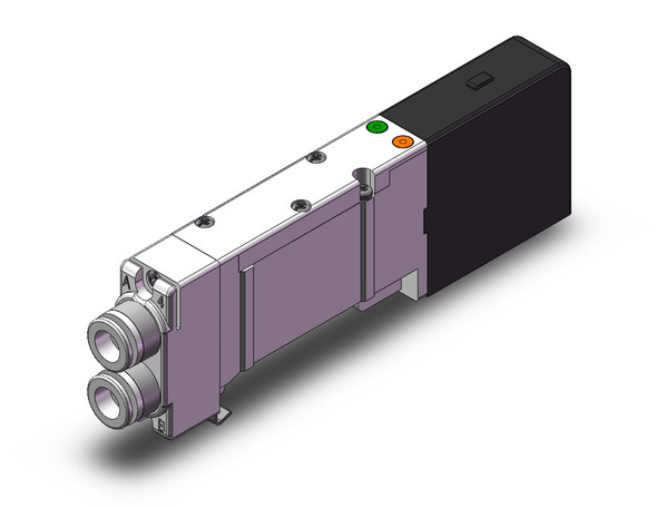 SMC SQ2A31N-51-C8 4/5 port solenoid valve valve, dbl, plug-in, 3 port