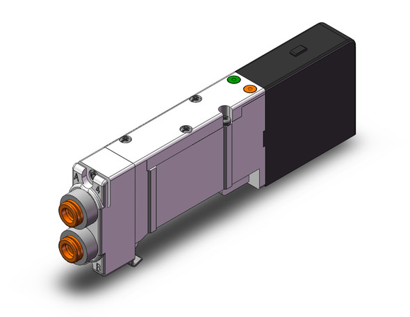 SMC SQ2A31N-51-N7 Valve, Dbl, Plug-In, 3 Port