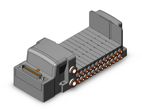 SMC SS0750-12C3FD0 3 port solenoid valve plug-in type stacking manifold