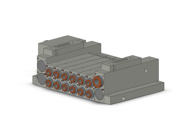 SMC SS5V2-W10CD-06US-C6 4/5 port solenoid valve ss5v 06 station manifold, tie-rod base