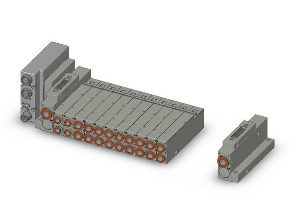 SMC SS5V2-W10S1DAND-16BS-N7 4/5 Port Solenoid Valve