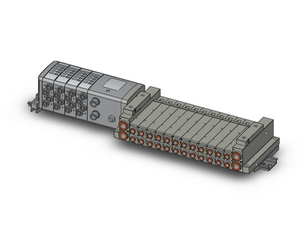 SMC SS5V2-W10S1NW43D-12B-C6-D ss5v 12 station manifold, tie-rod base