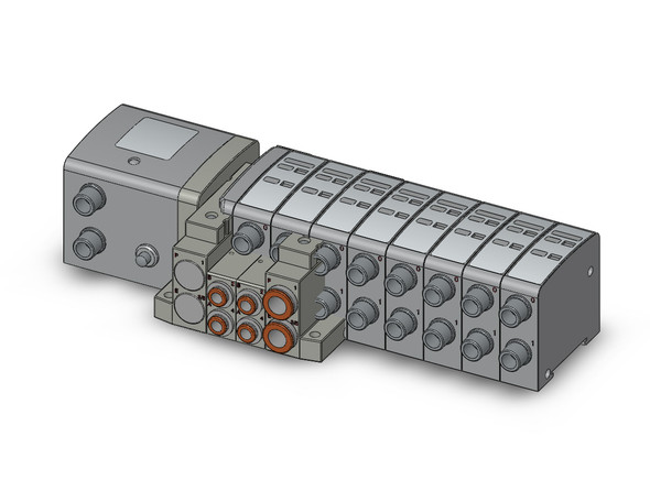 SMC SS5V2-W10S1ZEND-02U-C6 4/5 Port Solenoid Valve