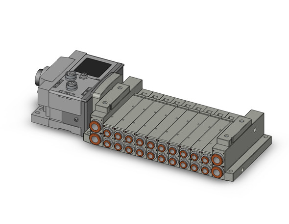 SMC SS5V2-W10S6ZE3D-10B-N7 ss5v 10 station manifold, tie-rod base