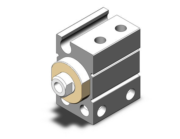 SMC CUJB10-4S compact cylinder cyl, free mount, sgl acting