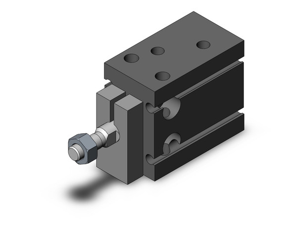 SMC CUK20-10D compact cylinder cyl, free mount, non-rotating