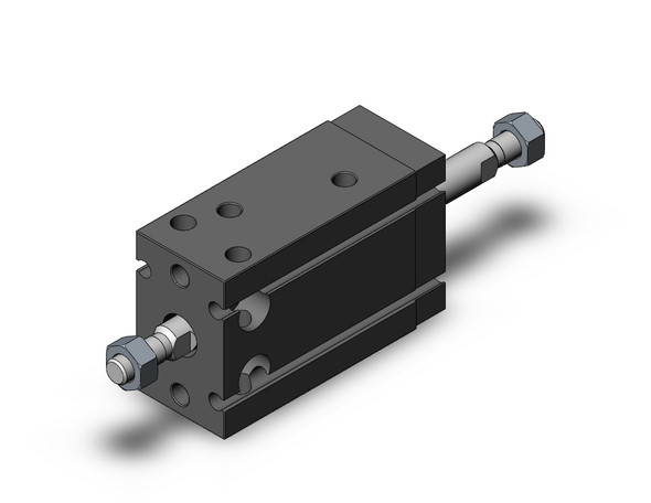 SMC CUW20-20D compact cylinder cyl, free mount, dbl rod