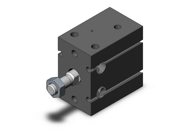 <h2>C(D)U, Free Mount Cylinder, Single Acting</h2><p><h3>The series CU free mount cylinder saves space and allows direct and precise mounting. It is available in 6mm to 32mm bore sizes with stroke lengths up to 15mm. Options include auto-switch capabilities, free mount choices, recessed switch mounting grooves, non-rotating rod, double rod, single and double acting, and rubber bumpers standard.<br>- </h3>- Bore sizes from 6mm to 32mm available<br>- Stroke lengths up to 15mm<br>- Spring return, spring extend<br>- Space saving<br>- Auto switch capable<br>- <p><a href="https://content2.smcetech.com/pdf/CU.pdf" target="_blank">Series Catalog</a>