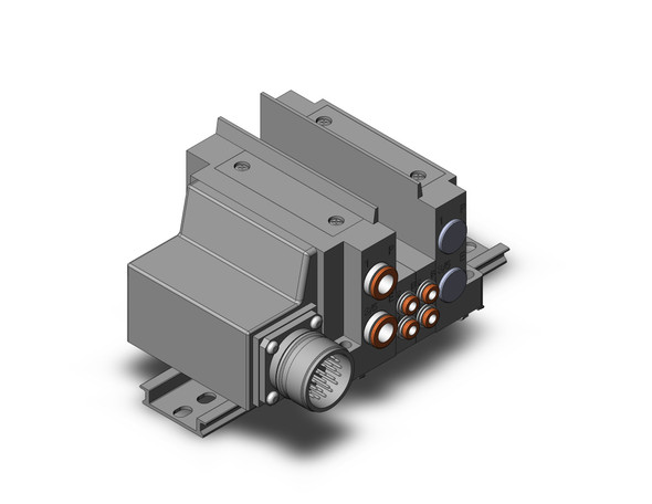 SMC SS5Y3-10M-02D-C4D4 Ss5Y3 2 Sta Manifold Base