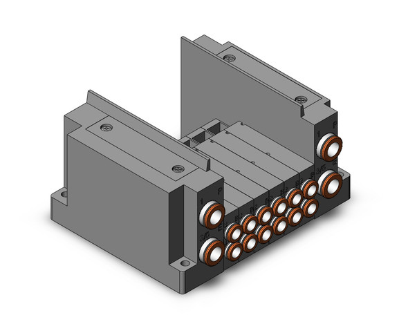 SMC SS5Y3-10S0-06B-C6 Ss5Y3 6 Sta Manifold Base