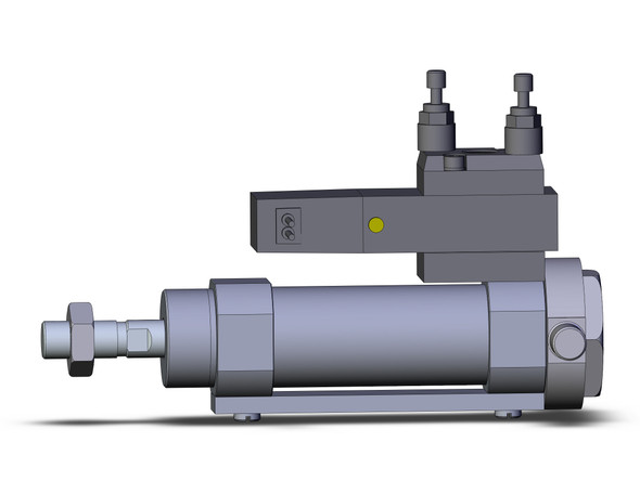 SMC CVM5T25-25-15G Cylinder, Valve Mounted, Dbl Acting