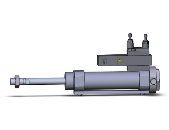 SMC CVM5T25-50B-11G round body cylinder w/valve cylinder, valve mounted, dbl acting