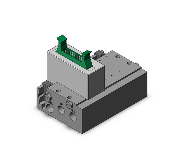 SMC SS5Y3-52J1-04D-00T 4/5 port solenoid valve plug-in metal base