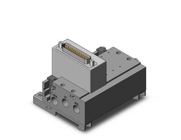 SMC SS5Y3-52RF1-S04D-D0 Plug-In Metal Base