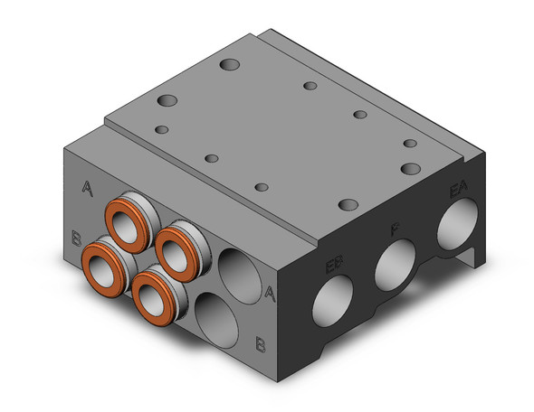 SMC SS5Y5-41-03-N9 Mfld, Base Mt, Sy5000 Series