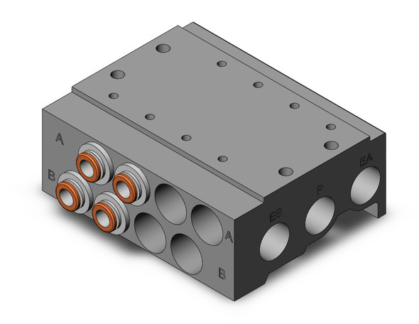 SMC SS5Y5-41-04-C6T 4/5 port solenoid valve ss5y bar stock manifold