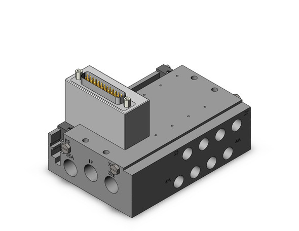 SMC SS5Y5-50F1-04D-01T Plug-In Metal Base