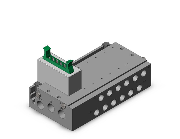 SMC SS5Y5-50P1-06D-01T 4/5 port solenoid valve plug-in metal base