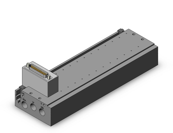 SMC SS5Y5-52RF1-12B-00T 4/5 port solenoid valve plug-in metal base