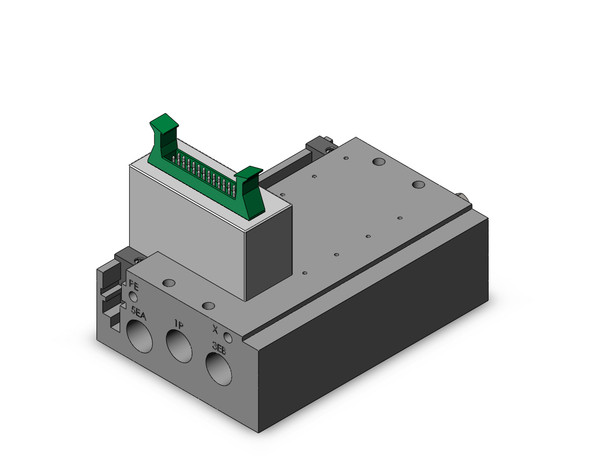 SMC SS5Y5-52RP1-04D-00T 4/5 port solenoid valve plug-in metal base