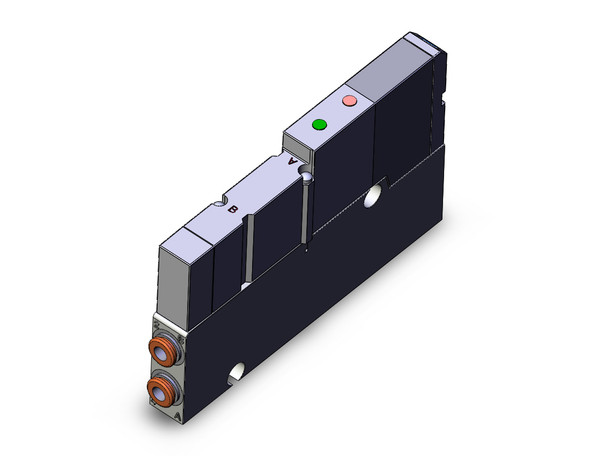 SMC SV1300R-5FU-T-C4 4/5 port solenoid valve 3 position closed center