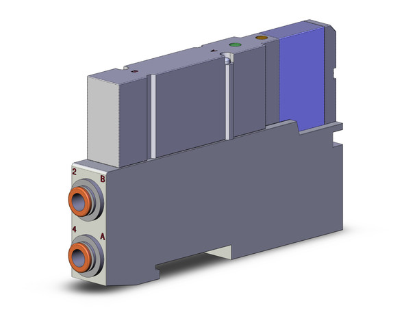 SMC SV2A00-5FU-C-C6 4/5 port solenoid valve 4 position dual 3 port (n.c./n.c.)