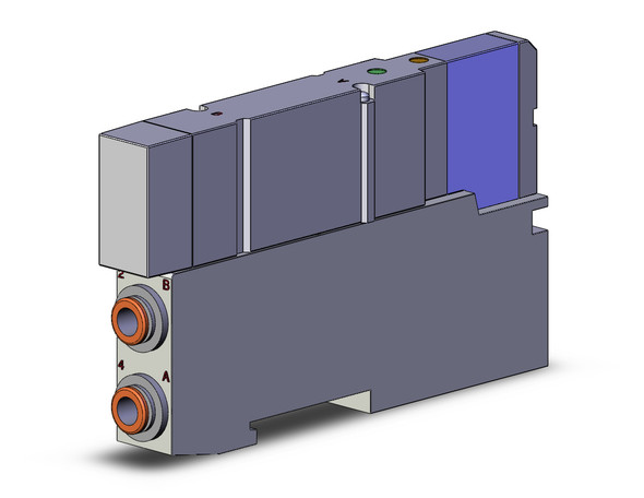 SMC SV2400-5FU-C-C6 4/5 port solenoid valve 3 position exhaust center