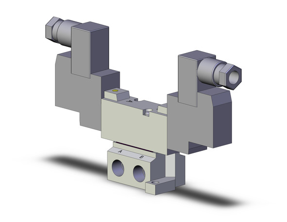 <h2>SYJ5000, 5 Port Solenoid Valve, Base Mounted &amp; Body Ported</h2><p><h3>The SYJ Valve is an innovative combination of space efficiency and performance superiority which provides real value to the design solution. Whether designed in a manifold or used as a single valve, this small profile increases design flexibility and minimizes space requirements. The SYJ valve utilizes a low power (0.5 watts standard) pilot solenoid design, which dramatically reduces thermal heat generation. This improves performance, decreases operating costs, and allows for direct control by PLC output relays. All electrical connections for SYJ Valves are available with lights and surge suppression. SYJ series valves can be configured on base mounted manifolds, or individually on sub-plates, creating a variety of solutions to meet your broadest engineering needs. </h3>- Fluid: air<br>- Operating pressure range: 0.1 - 0.7MPa<br>- Cv factor: body ported range 0.17 - 0.2;base mounted 0.25<br>- Coil rated voltage: 3, 5, 6, 12, 24VDC;100, 110, 200, 220VAC<br>- Ambient   fluid temperature: max. 50 C<br>- <p><a href="https://content2.smcetech.com/pdf/SYJ_5PT.pdf" target="_blank">Series Catalog</a>