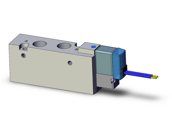 <h2>SYJ7000, 5 Port Solenoid Valve, Base Mounted &amp; Body Ported</h2><p><h3>The SYJ Valve is an innovative combination of space efficiency and performance superiority which provides real value to the design solution. Whether designed in a manifold or used as a single valve, this small profile increases design flexibility and minimizes space requirements. The SYJ valve utilizes a low power (0.5 watts standard) pilot solenoid design, which dramatically reduces thermal heat generation. This improves performance, decreases operating costs, and allows for direct control by PLC output relays. All electrical connections for SYJ Valves are available with lights and surge suppression. SYJ series valves can be configured on base mounted manifolds, or individually on sub-plates, creating a variety of solutions to meet your broadest engineering needs. </h3>- Fluid: air<br>- Operating pressure range: 0.1 - 0.7MPa<br>- Cv factor: body ported range 0.48 - 0.6;base mounted 0.7<br>- Coil rated voltage: 3, 5, 6, 12, 24VDC;100, 110, 200, 220VAC<br>- Ambient   fluid temp: max. 50  C<br>- <p><a href="https://content2.smcetech.com/pdf/SYJ_5PT.pdf" target="_blank">Series Catalog</a>