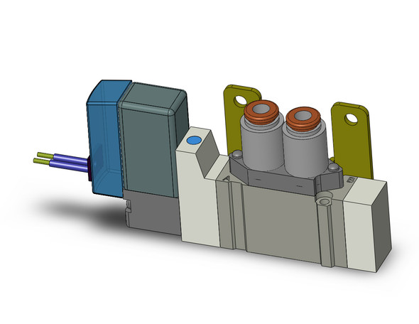 SMC SY3120-1G-C4-F2 4/5 port solenoid valve valve, sgl sol, body pt (ac)