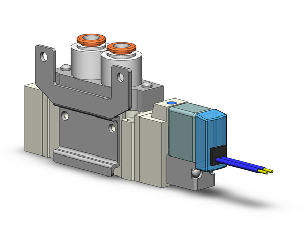 SMC SY5120-5GZ-C6-F2 valve, sgl sol, body pt (dc)