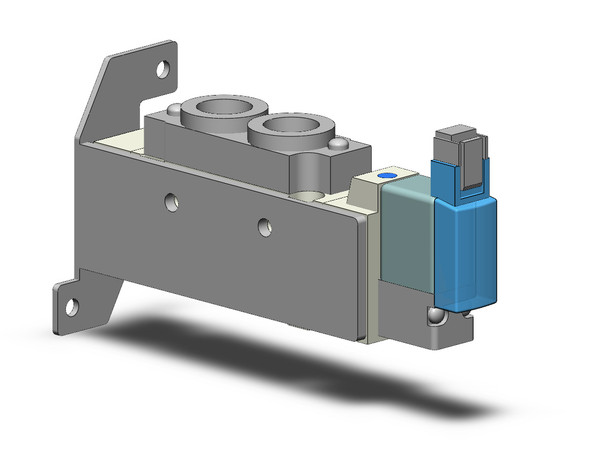 SMC SY5120-5MNU-01-F1 valve, sgl sol, body pt (dc)