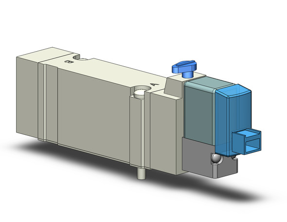 SMC SY5140-4LOZE Valve, Sgl Sol, Base Mt (Ac)