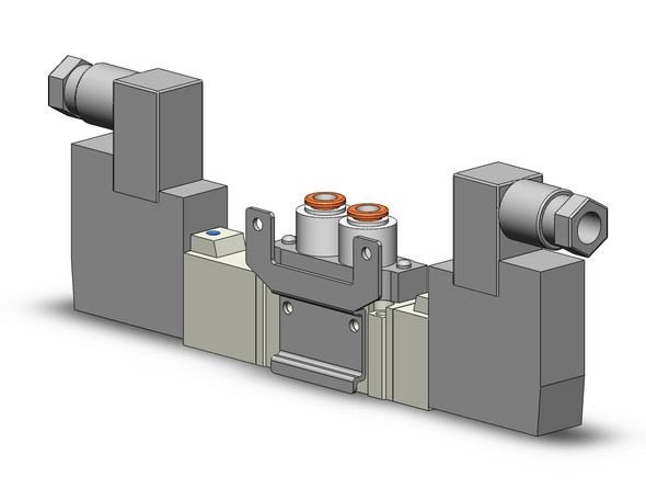 SMC SY5420-5D-C6-F2 valve, double sol, body pt, din