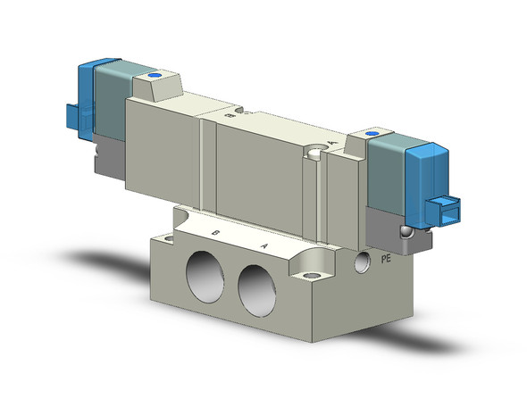 SMC SY5440-3LOZ-02T valve, double sol, base mt (ac)