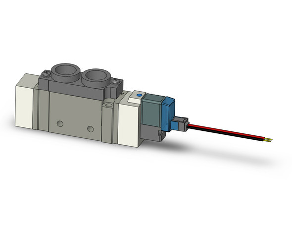 SMC SY7120-4LZ-02 4/5 port solenoid valve valve, sgl sol, body pt (ac)