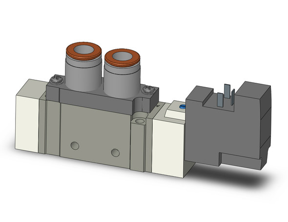 SMC SY7120-5DZD-N11T 4/5 port solenoid valve valve, sgl sol, body pt, din