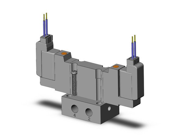 SMC S0725R-5M-M5 plug lead type 5 port solenoid valve