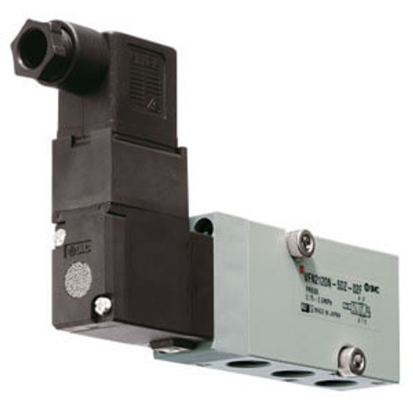 <h2>VFN, 5 Port Solenoid Valve, for NAMUR Interface</h2><p><h3>This is the standard non-hygienic version of the VFN2000N.</h3>- Operating pressure: 0.15 to 0.9 MPa<br>- Port size: 1/4<br>- Enclosure: dustproof<p><a href="https://content2.smcetech.com/pdf/VFN_X36.pdf" target="_blank">Series Catalog</a>