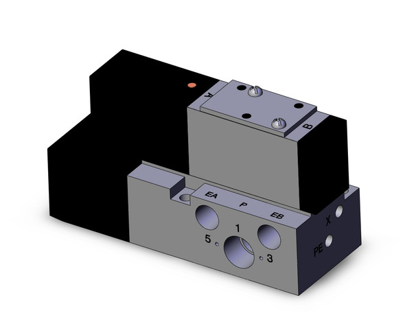 SMC VFR2100-3F-02T 4/5 port solenoid valve valve, 5 port solenoid