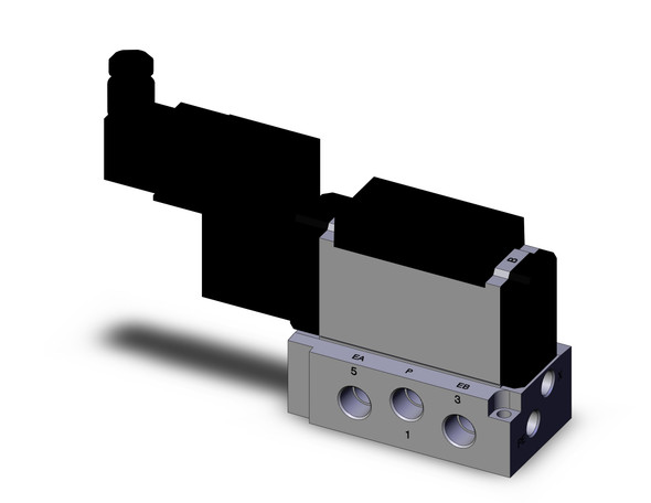 vfr3000 sol valve 4/5 port     2d                             vfr3000                        valve, sol