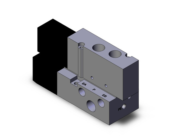 <h2>VFS2000, Body Ported &amp; Base Mounted Type Valve</h2><p><h3>Series VFS consists of 5 port pilot solenoid valves with metal seals and base mounted or body ported type manifolds. Base mounted manifolds are available in plug-in and non plug-in styles. Body ported manifolds are available with bar or separate type manifold bases. Port sizes range from 1/8 to 3/4 with Rc(PT), NPTF   G(PF) thread types available. Various options also available.<br>- </h3>- VFS2000, body ported   base mounted valves<br>- Thread type: Rc(PT)<br>- Port sizes: 1/8, 1/4<br>- Maximum operating pressure: 9.9kgf/cm <br>- Ambient   fluid temperature: -10 to 60 C<br>- Manual override: non locking push style<br>- <p><a href="https://content2.smcetech.com/pdf/VFS.pdf" target="_blank">Series Catalog</a>