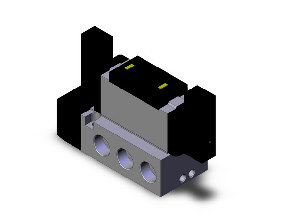 SMC VFS5201-5FZ-06T 4/5 port solenoid valve valve dbl plugin base mount