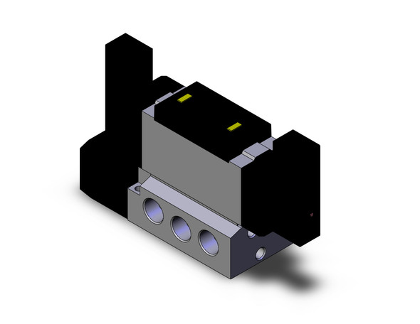 SMC VFS5300-3FZ-04 4/5 port solenoid valve valve dbl plugin base mount