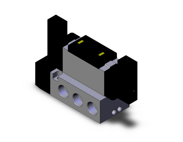 SMC VFS5400-5FZ-06T valve double plugin base mount