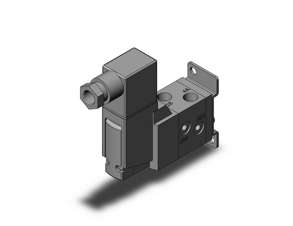 <h2>VF1000, 5 Port Solenoid Valve w/Rectifier</h2><p><h3>Series VF, a five port pilot solenoid valve, offers large flow capacity in a compact size. The VF is available in many variations including three types of manual override and four types of electrical entry. Common exhaust for main valve and pilot valve is also available.<br>- </h3>- 5 port pilot type valve<br>- Power consumption: 1.55W standard, 0.55W w/power saving circuit<br>- Built-in full-wave rectifier (AC)<br>- Ambinet temperature: Max. 50 C<br>- Enclosure: dust proof<p><a href="https://content2.smcetech.com/pdf/VF_New.pdf" target="_blank">Series Catalog</a>