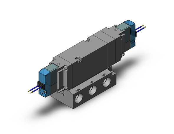 SMC VF5344-5HS1-03 valve, pilot, base mounte