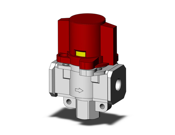 <h2>VHS20/30/40/50, Pressure Relief Valve, 3-Port, w/Locking Holes (Single Action)</h2><p><h3>The VHS series provides a convenient means of isolating supplied pressure in a pneumatic system and exhausting downstream pressure for maintenance purposes.  The units can be locked in the exhaust position and can be an integral part of an energy isolation system.  Air flow direction is easily identified by handle orientation and labelling.  They can be used alone or can be conveniently connected to an FRL assembly using modular spacers.</h3>- 3 port pressure relief valve<br>- Accessory for AC series<br>- Lockable for energy isolation<br>- Single action operation, simply turn<br>- Resin or metal handle construction<br>- Port sizes: 1/8, 1/4, 3/8, 1/2, 3/4, 1 <br>- Thread Types: Rc, NPT, G<p><a href="https://content2.smcetech.com/pdf/VHS_new.pdf" target="_blank">Series Catalog</a>