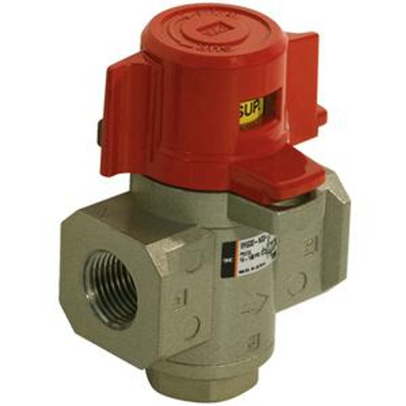 SMC VHS50-06-B valve, 3 port lock out